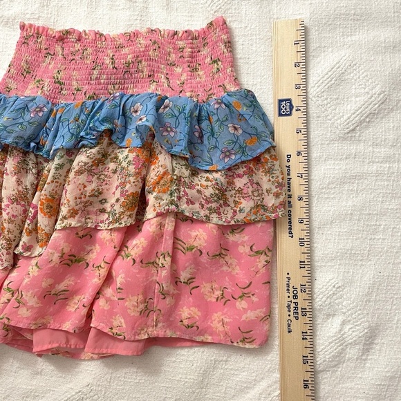 Ramy Brook Floral Smocked Mini Skirt, Size XS/S - Picture 12 of 16